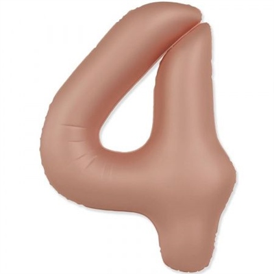 Шар (40''/102 см) Цифра SLIM Винтажная роза №4  FM 88048988 - фото 1062