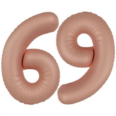 Шар (40''/102 см) Цифра SLIM Винтажная роза №6/9  FM 88048990 - фото 1066