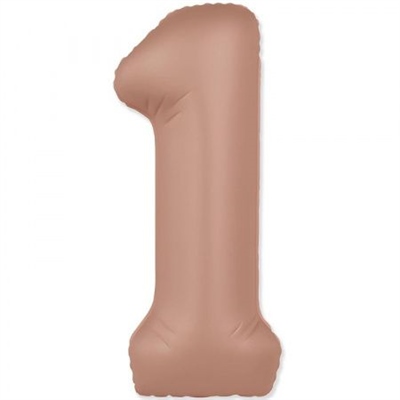 Шар (40''/102 см) Цифра SLIM Винтажная роза №1  FM 88048934 - фото 1240