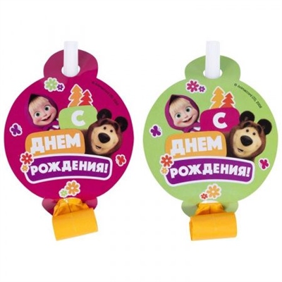 Язык-гудок с карт СДР Маша и Медведь 6шт 88039249 - фото 1368