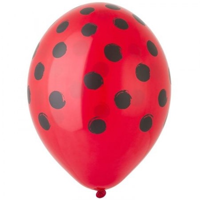 Шар (14"/36 см) Шелкография Пастель Горошек арт Чёрный 25 шт BELBAL 87995955 - фото 1537
