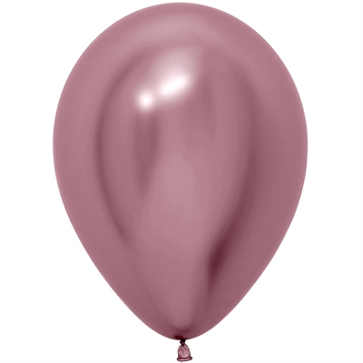 Шар (12"/30 см) Хром Рефлекс Розовый 50шт  SEMPERTEX 87993558 - фото 1589