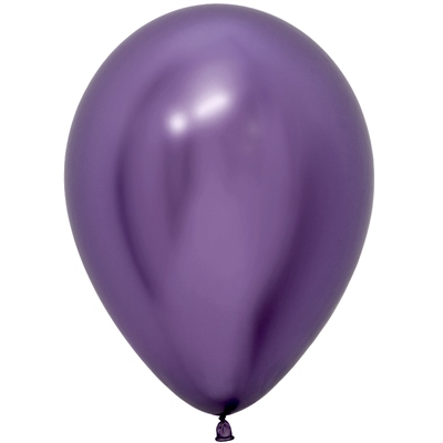 Шар (12"/30 см) Хром Рефлекс Фиолетовый (951) Хром 50 шт  SEMPERTEX 21131054 - фото 1593