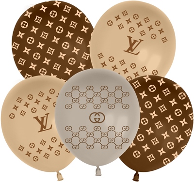 Шар (12''/30 см) Вспоминая LV, Ассорти, пастель, 5 ст, 25 шт. 88049454 - фото 2381