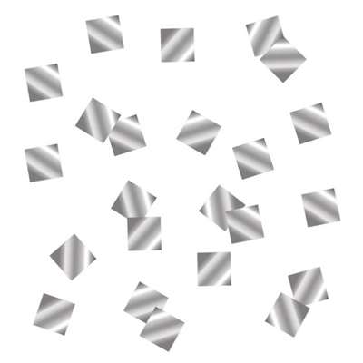 Конфетти "Квадраты серебряные" фольгированные 1 см / 500 г / 88049718