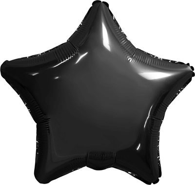 Аг 19 Звезда Черный / 1 шт /, Фольгированный шар 88049702 - фото 2567