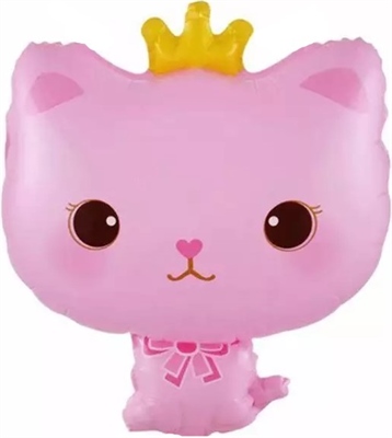 G 26 Котенок принцесса. Розовый / Cat Princess / 1 шт /, Фольгированный шар 88049563 - фото 2585