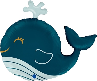G 26 Фигура Счастливый кит / Funny Whale / 1 шт. / Фольгированный шар 88049746 - фото 2597