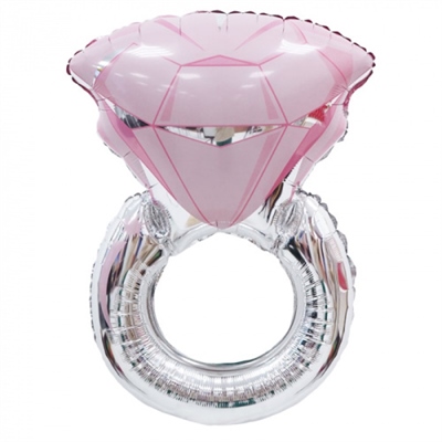 К 30 Кольцо с розовым бриллиантом / Pink Diamond Ring / 1 шт. / Фольгированный шар 88049653 - фото 2656
