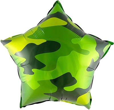 И 18 Звезда Камуфляж / Camouflage BRAVO / 1 шт /, Фольгированный шар 88049525 - фото 2707
