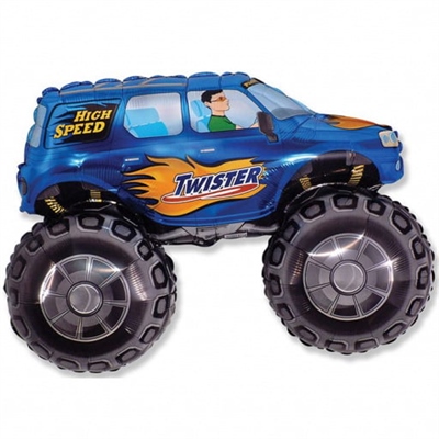 И 38 Большой внедорожник ( Синий ) / Big wheel / 1 шт /, Фольгированный шар 88049544 - фото 2715