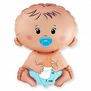 И 25 Малыш / Baby Blue / 1 шт /, Фольгированный шар 88049788 - фото 2725