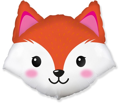 И 24 Лиса голова / Fox head / 1 шт /, Фольгированный шар 88049619 - фото 2730