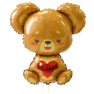 И 33 Мишка с валентинкой / LOVE BEAR / 1 шт /, Фольгированный шар 88049799 - фото 2742