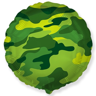 И 18 Камуфляж круг / Camouflage round/ 1 шт / Фольгированный шар 88049612 - фото 2753