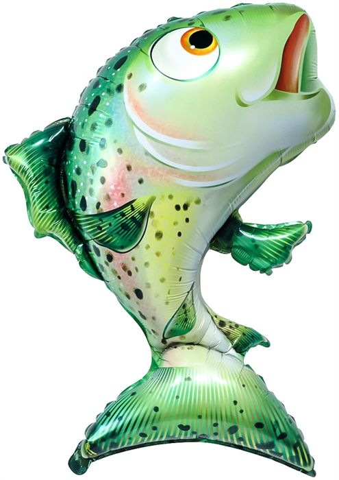 Шар (35''/89 см) Фигура, Рыба Лосось, 1 шт. в уп.,Китай 88050137