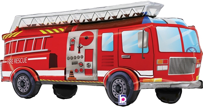 G (34''/86 см) Фигура, Пожарная машина, Красный, 1 шт. в уп., Италия 88050151