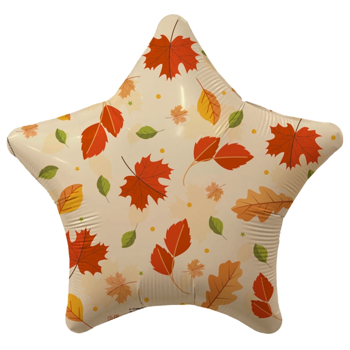 Аг 18  звезда Листья, фольгированный шар 88050172