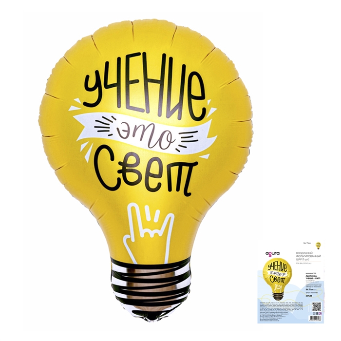 Аг 54/71 см Лампочка, учение–свет в упаковке, Агура 88050165