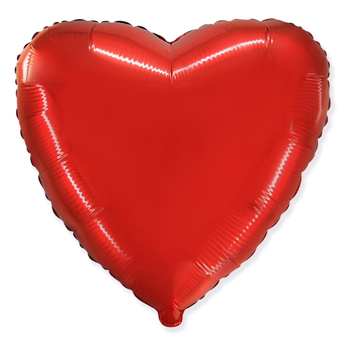 И 32 /81см Сердце Красный / Red, фольгированный шар 88050190