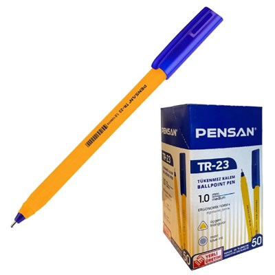 Ручка шариковая Pensan ТR-23 узел-игла 1.0 синие 9202076 9202076 - фото 578