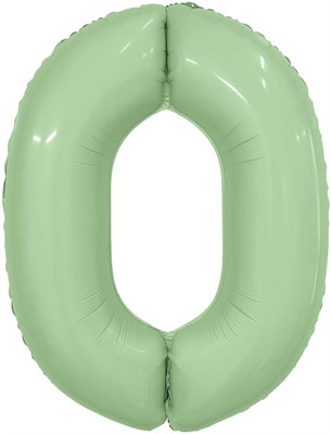 Шар (40''/102 см) Цифра Slim Олива №0  Agura 88031702 - фото 760