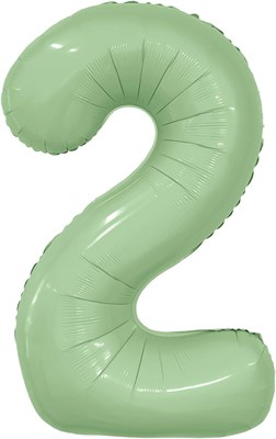 Шар (40''/102 см) Цифра Slim Олива №2  Agura 88031704 - фото 762