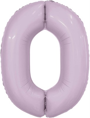 Шар (40''/102 см) Цифра Slim Орхидея №0  Agura 88034085 - фото 770