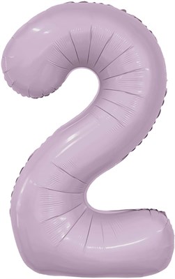 Шар (40''/102 см) Цифра Slim Орхидея №2  Agura 88031714 - фото 772