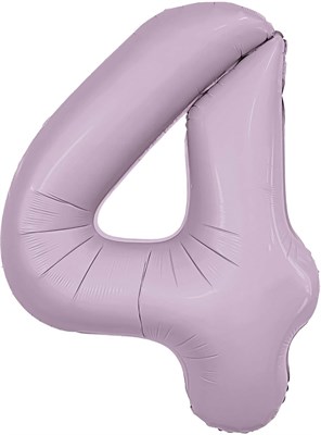 Шар (40''/102 см) Цифра Slim Орхидея №4  Agura 88031716 - фото 774