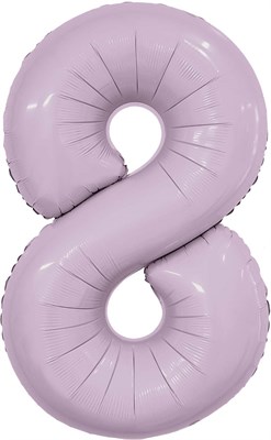 Шар (40''/102 см) Цифра Slim Орхидея №8  Agura 88031720 - фото 778