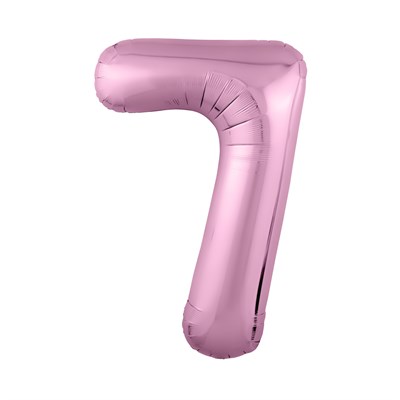 Шар (40''/102 см) Цифра Slim Розовый фламинго №7  Agura 2139795 - фото 816