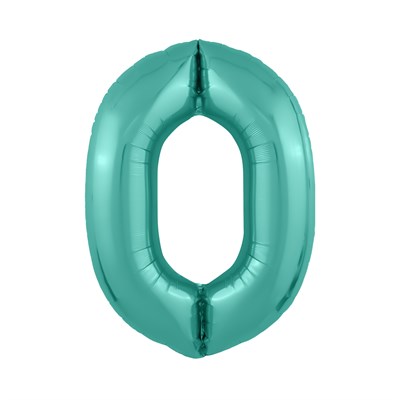Шар (40''/102 см) Цифра Slim Бискайский зеленый №0  Agura 2139773 - фото 859