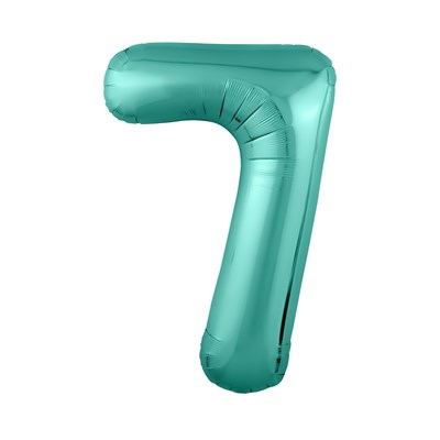 Шар (40''/102 см) Цифра Slim Бискайский зеленый №7  Agura 2139775 - фото 878