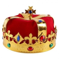 Корона тканевая "Король" Золото 19*13см 88043565
