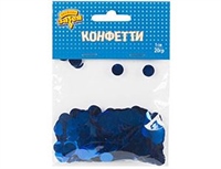 Конфетти Круги фольг синие 1см 20гр/G 87999289