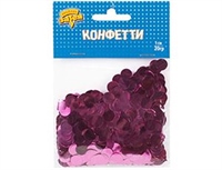 Конфетти Круги фольга Ярко-розовые 1см 20гр/G 87999290