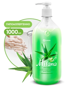 Крем-мыло жидкое увлажняющее "Milana алоэ вера" (флакон 1000 мл) 00000003178
