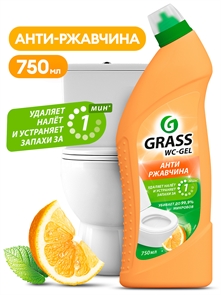 Средство для чистки сантехники "WC-gel" аромат цитруса (флакон 750 мл) 00-00002677