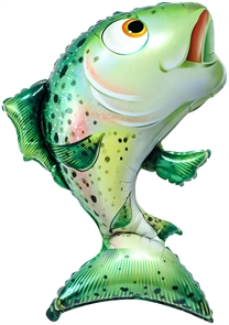 Шар (35''/89 см) Фигура, Рыба Лосось, 1 шт. в уп.,Китай 88050137