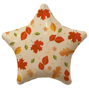 Аг 18  звезда Листья, фольгированный шар 88050172