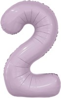 Шар (40''/102 см) Цифра Slim Орхидея №2  Agura 88031714