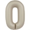Шар (40''/102 см) Цифра SLIM Крем Латте №0  FM 88048919 - фото 1056