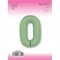 Шар (40''/102 см) Цифра SLIM Мята №0  FM 88048920 - фото 1109