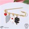 Булавка «Котята» игривые, 7 см, цветная в золоте 7036330 - фото 166