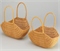 Набор корзин плетеных (ротанг), 31x14,5x10/17/30 см, 29x11,5x10/17/30 см, 2 шт., натуральный 88049906 - фото 2134