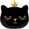 К 29 Котенок принцесса, черный / Cat Princess Black / 1 шт /, Фольгированный шар 88049709 - фото 2545