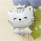 Котенок принцесса. Белый / Cat Princess White / 1 шт /, Фольгированный шар 88049611 - фото 2591