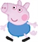 И 40 Свинка Пеппа, Джордж Фигура / George Pig / 1 шт /, Фольгированный шар 88049655 - фото 2744