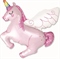 И 44 Волшебный единорог Розовый  Фигура / UNICORN WING PINK / 1 шт /, Фольгированный шар 88049539 - фото 2749